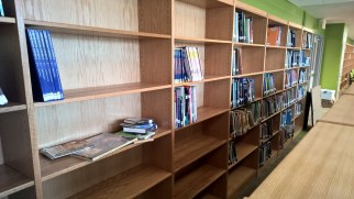 Johnson Middle School library not ready for prime time (credit: P. MacPherson)