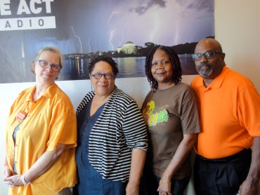 L-R: Spatz, Jennifer Nelson, Nia 2X, Byrd