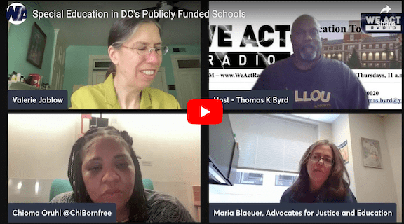 youtube screen shot showing show hosts plus Chioma Oruh and Maria Blaeuer